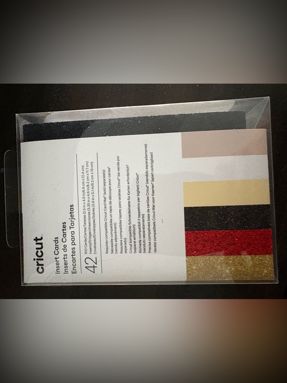 Cricut Metallic Accent Strips in Gold, Red, Black, Cream